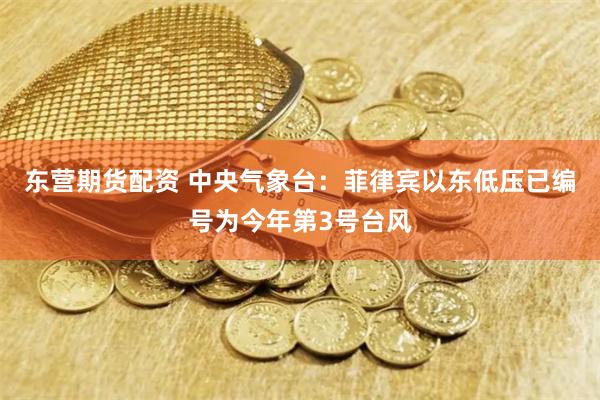 东营期货配资 中央气象台：菲律宾以东低压已编号为今年第3号台风
