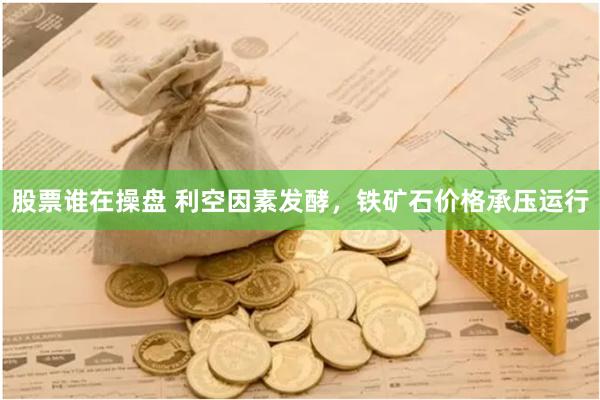 股票谁在操盘 利空因素发酵，铁矿石价格承压运行