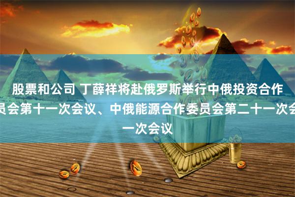 股票和公司 丁薛祥将赴俄罗斯举行中俄投资合作委员会第十一次会议、中俄能源合作委员会第二十一次会议