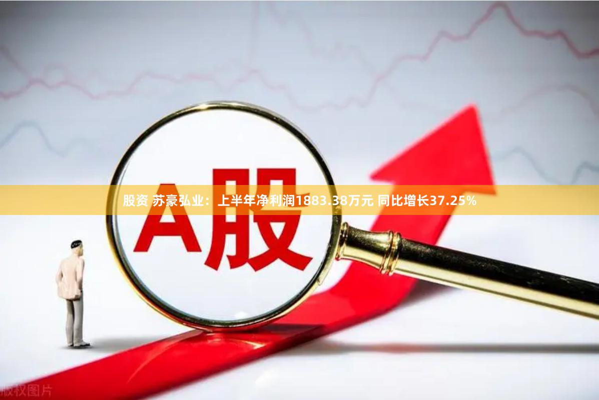 股资 苏豪弘业：上半年净利润1883.38万元 同比增长37.25%